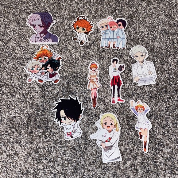50pc The Promised Neverland Sticker Pack Anime Gift Japan Show Cartoon Emma Ray - Picture 6 of 6